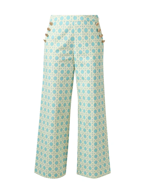Antonella Blue Print Wide Leg Pant