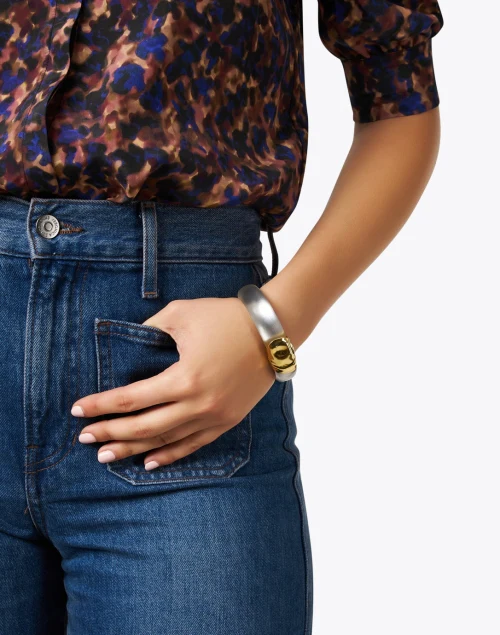 Grey Lucite Hinge Bracelet