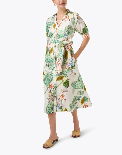 Luca Multi Floral Cotton Dress