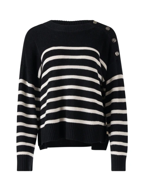 Breton Black and White Striped Sweater