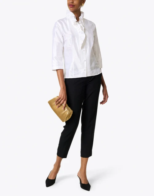 Celine White Silk Shirt