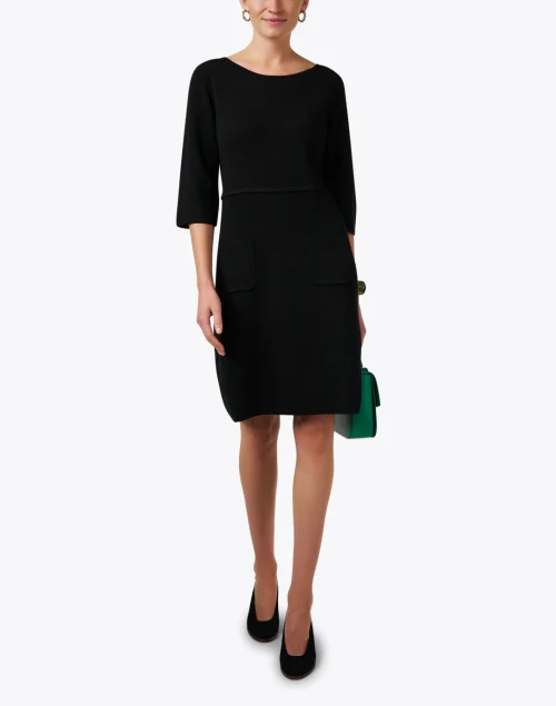 Black Wool Sheath Dress