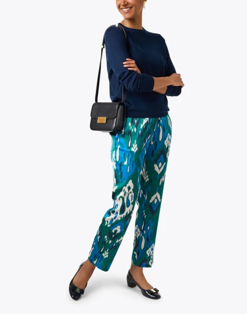 Angela Navy Merino Wool Sweater