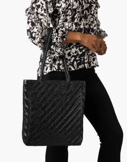Le Tote Black Leather Bag