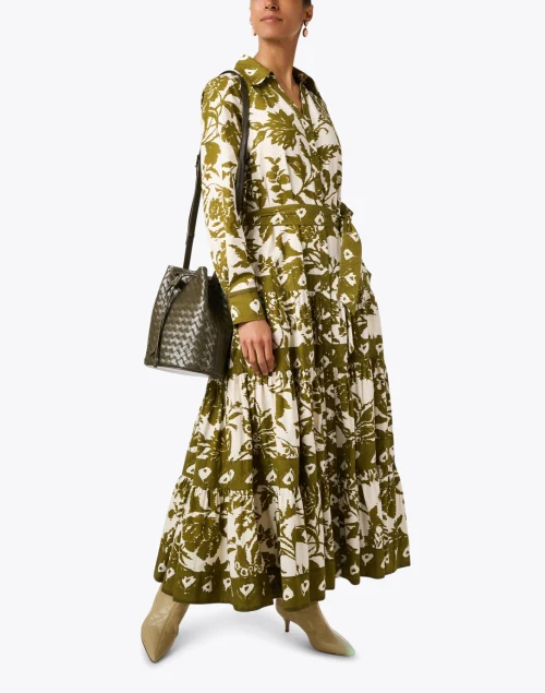Shelby Green Print Dress