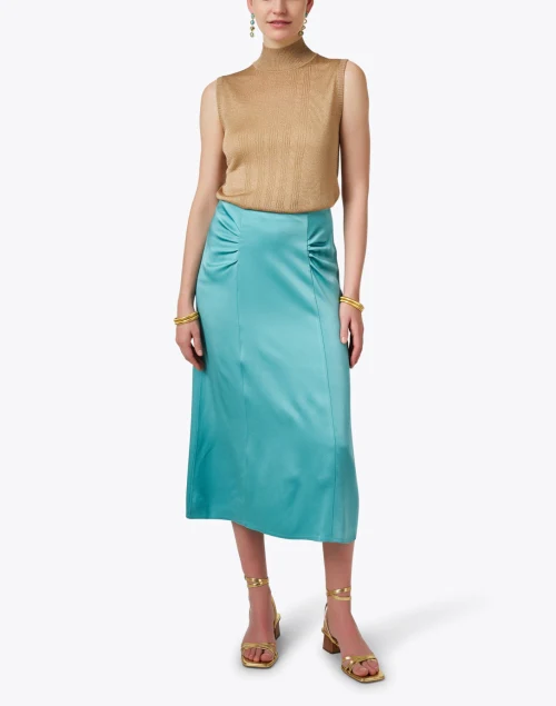 Vaniki Blue Slip Skirt