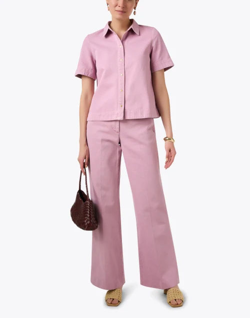Camilia Pink Denim Top