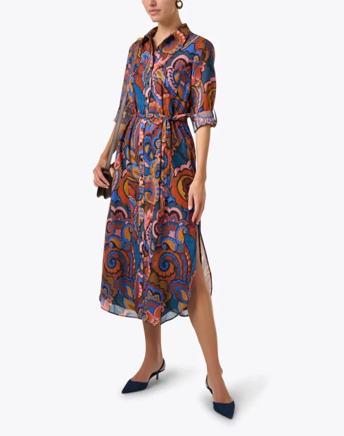 Alex Multi Paisley Shirt Dress