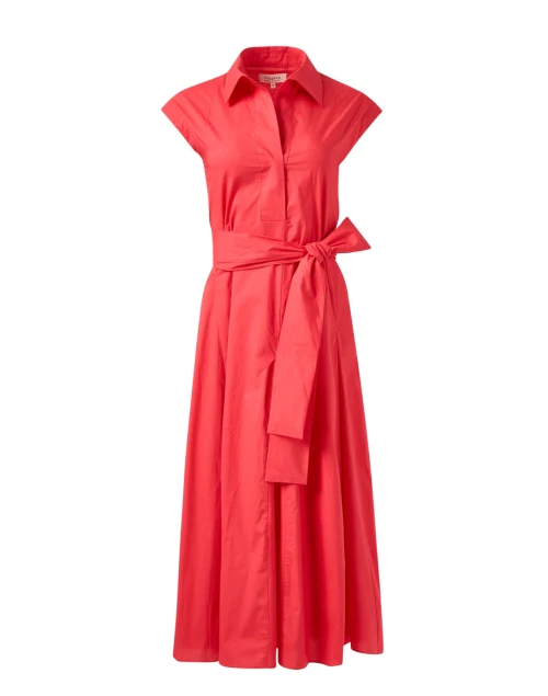 Coral Shirt Dress