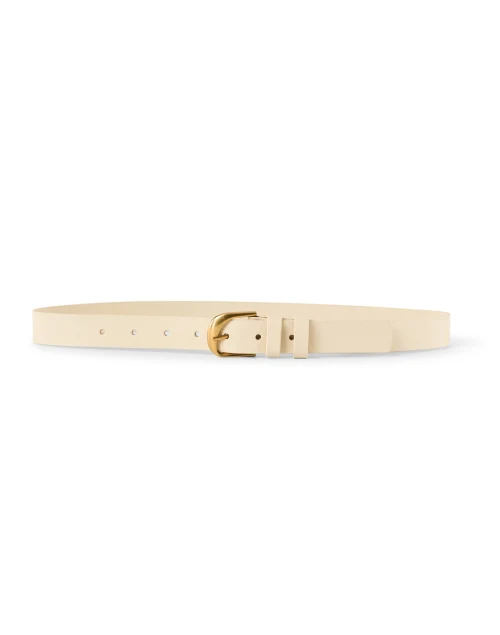 Twist Ivory Leather Belt