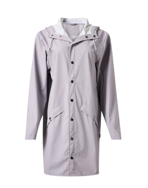 Long Light Purple Raincoat