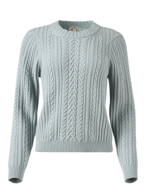 Marlon Blue Cable Knit Sweater