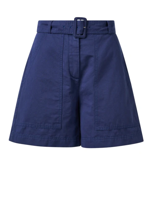 Cirino Navy Belted Shorts