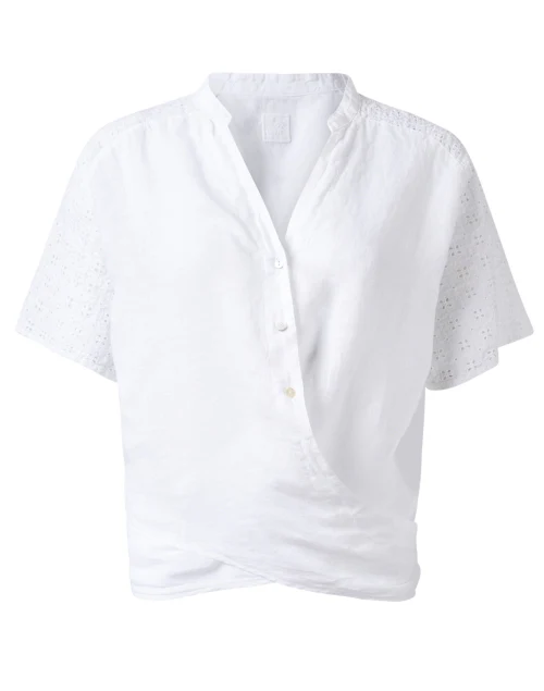 White Linen Blouse