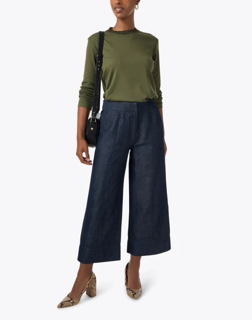 Loden Green Knit Top
