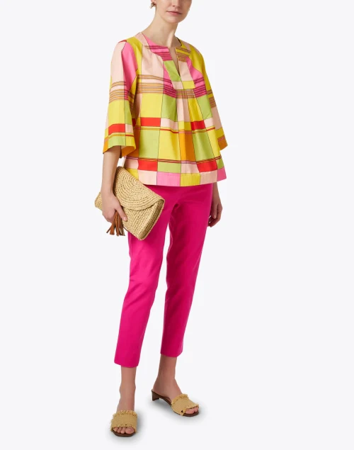 Lucy Pink Stretch Cotton Pant