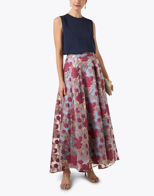 Olivia Multi Floral Organza Skirt