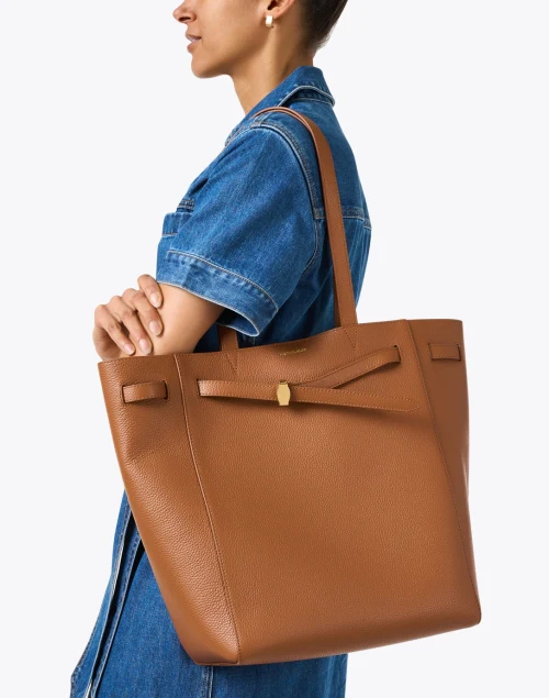 Dash Brown Leather Tote Bag