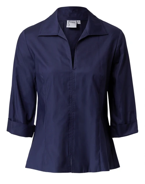 Swing Navy Poplin Shirt