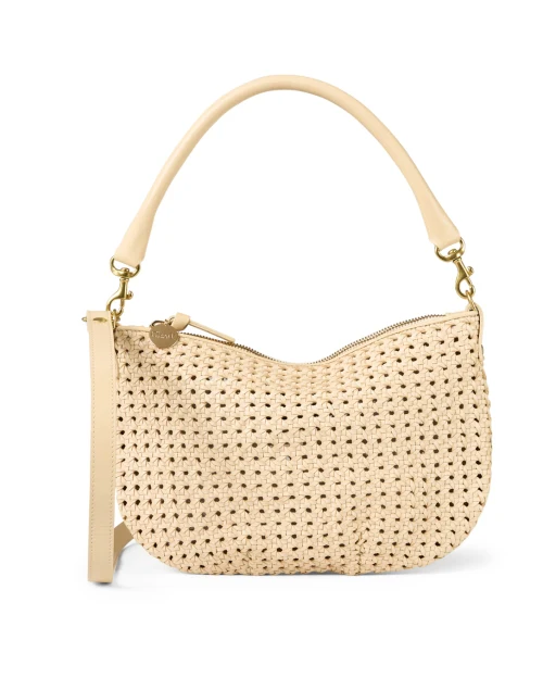 Moyen Cream Rattan Messenger Bag