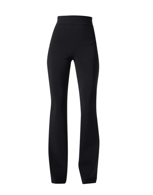 High Rise Black Flared Pant