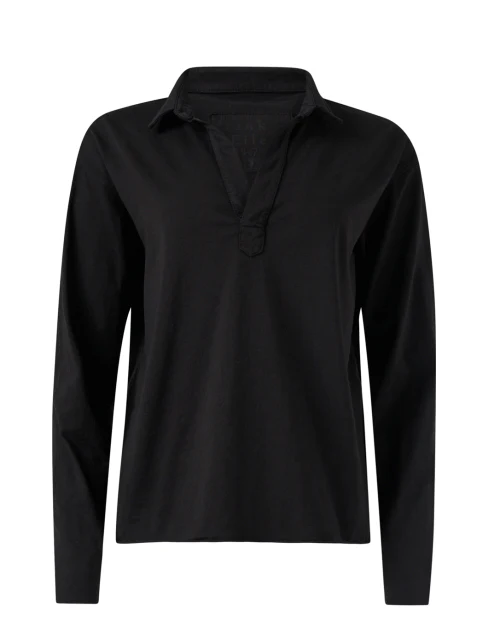 Patrick Black Popover Henley Top