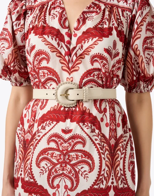 Owen Ivory Leather Belt