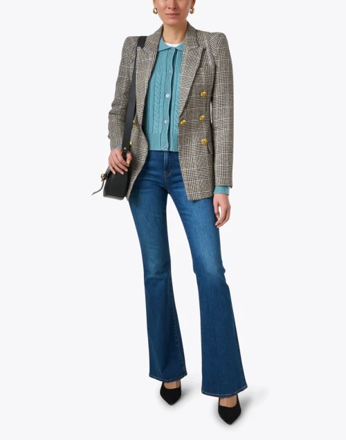 Classic Check Linen Blazer