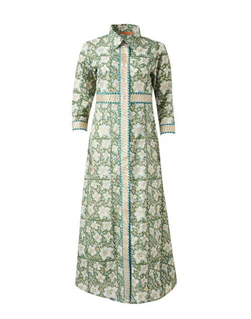 Ivy Green Floral Shirt Dress