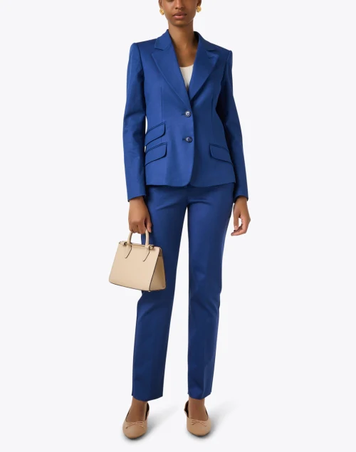 Blue Cotton Blazer