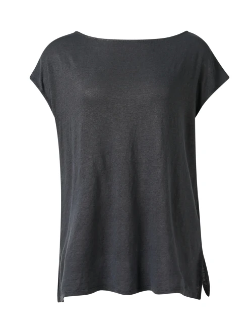 Black Boatneck Shirt