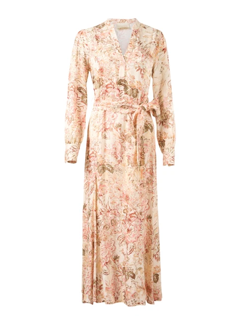 Miwa Pink Floral Print Dress