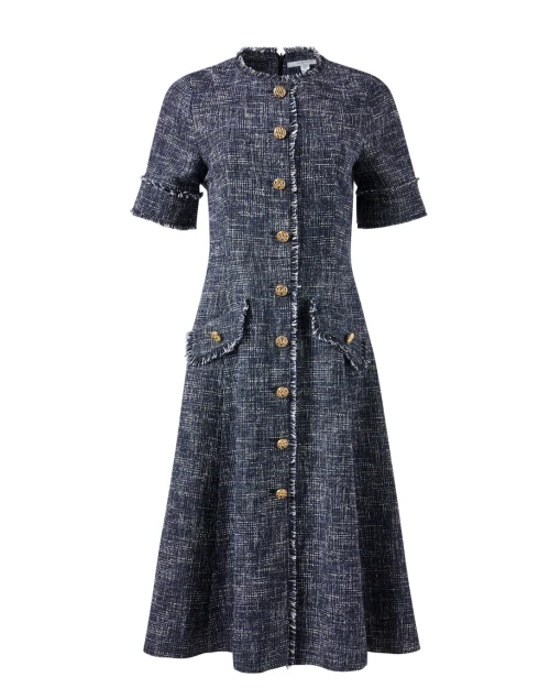 Suzie Indigo Tweed Dress