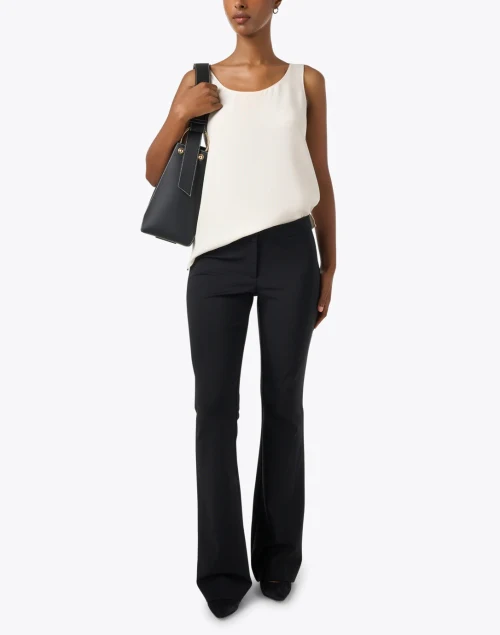 Finley White Silk Double Georgette Top