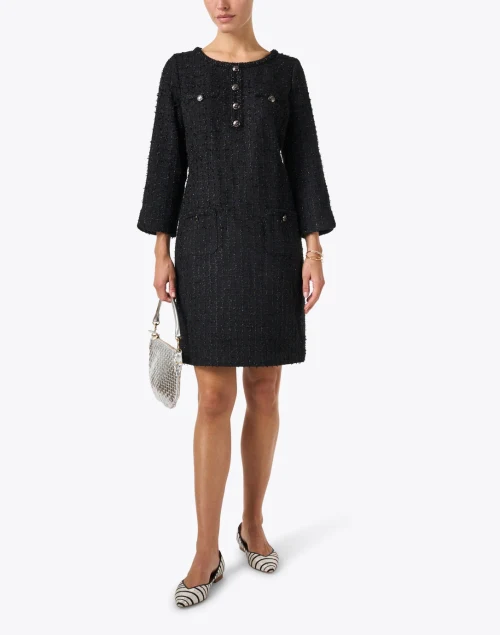 Melvil Black Tweed Dress