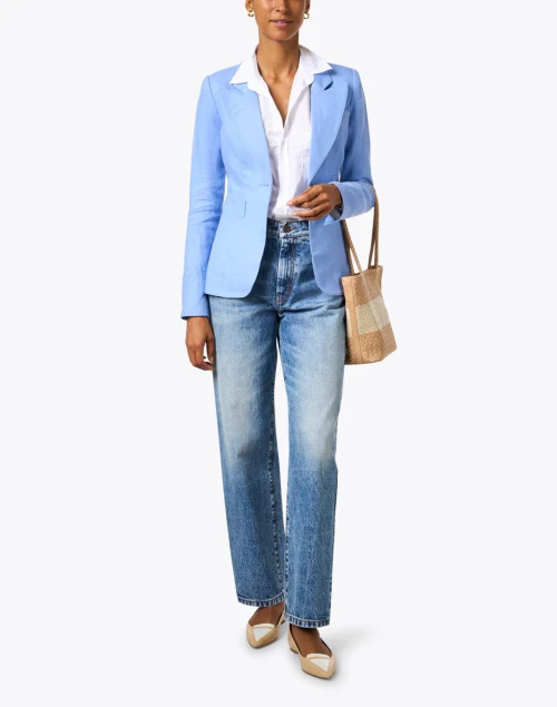 Duchess Periwinkle Blue Linen Blazer