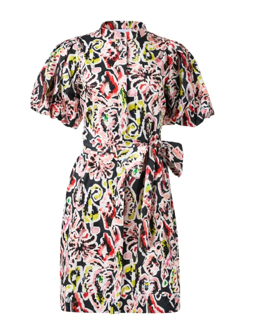 Dara Ikat Print Cotton Shirt Dress