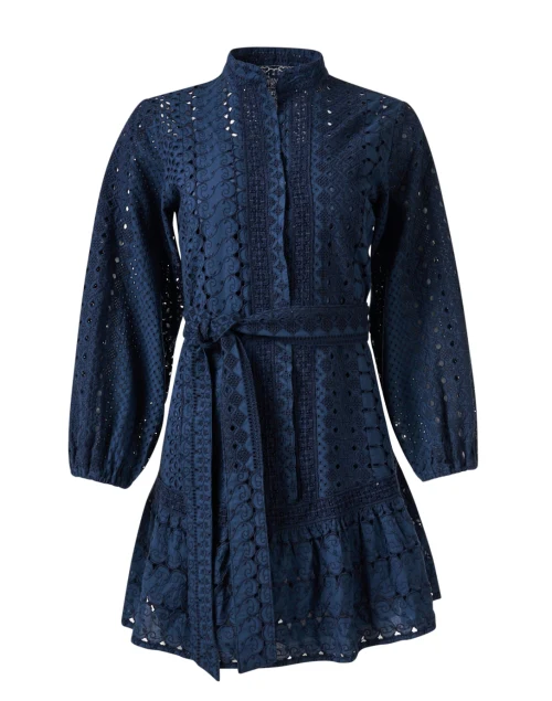 Rienza Navy Cotton Dress
