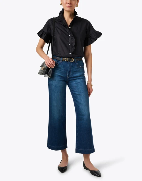 Saige Blue Wide Leg Ankle Jean