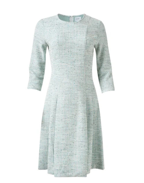 Blue Tweed Dress