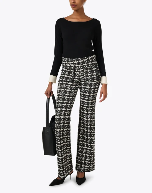 Francis Black and White Tweed Pant