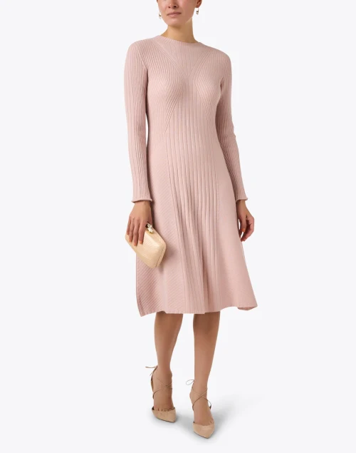 Pink Cashmere Knit Dress