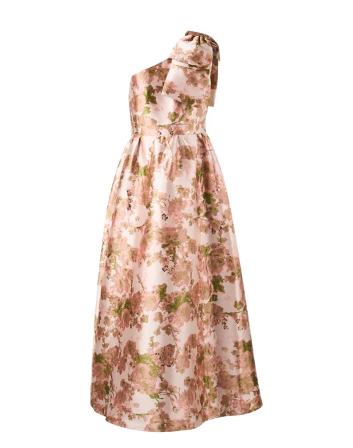 Caroline Blush Pink Jacquard Dress