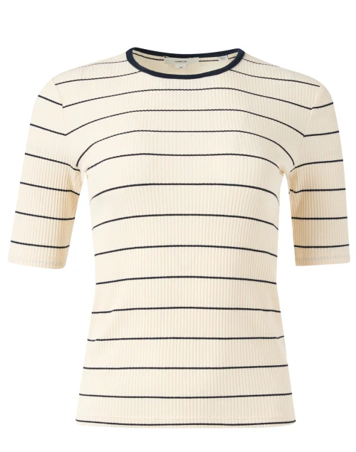 Cream Striped Top