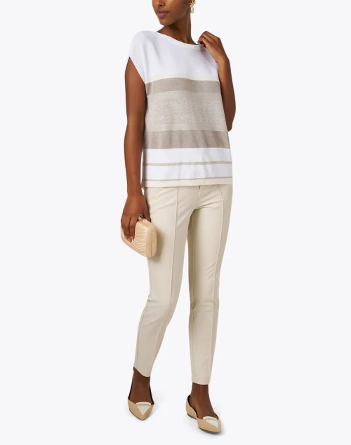 Anna Beige Slim Pant