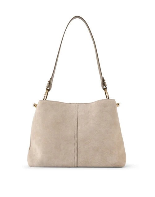 Lana Taupe Suede Hobo Bag