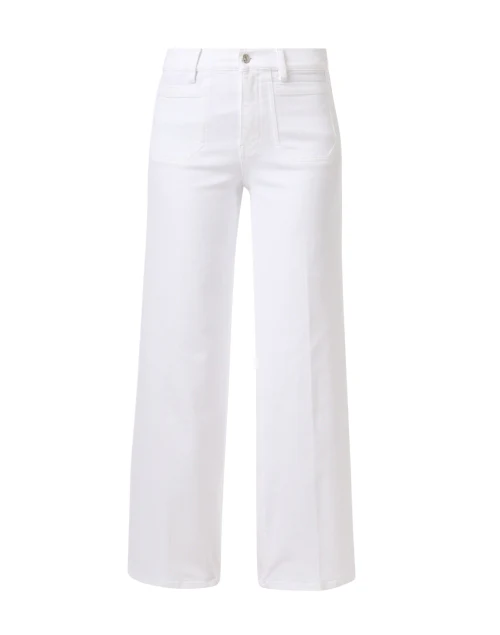Le Slim White Wide Leg Jean