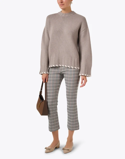 Taupe Wool Cashmere Sweater