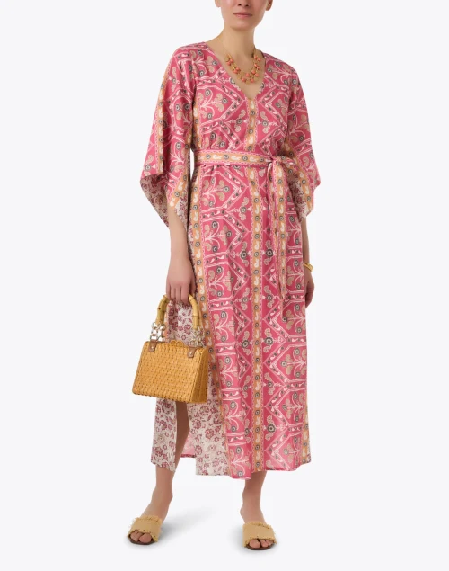 Salma Pink Print Dress