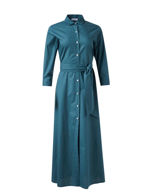 Teal Shirt Dress